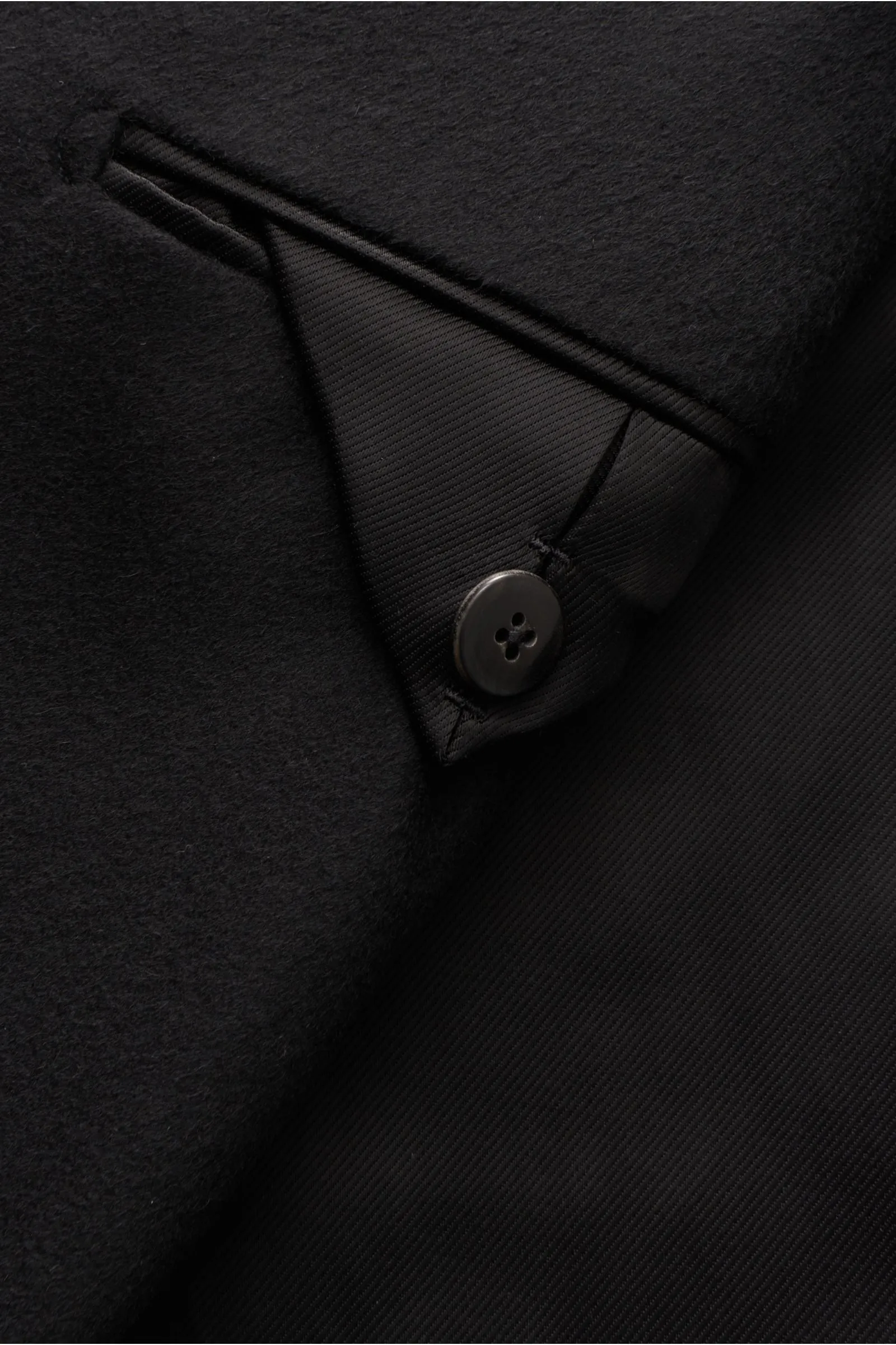 Black cashmere coat by TOM FORD