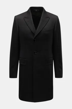 Black cashmere coat by TOM FORD