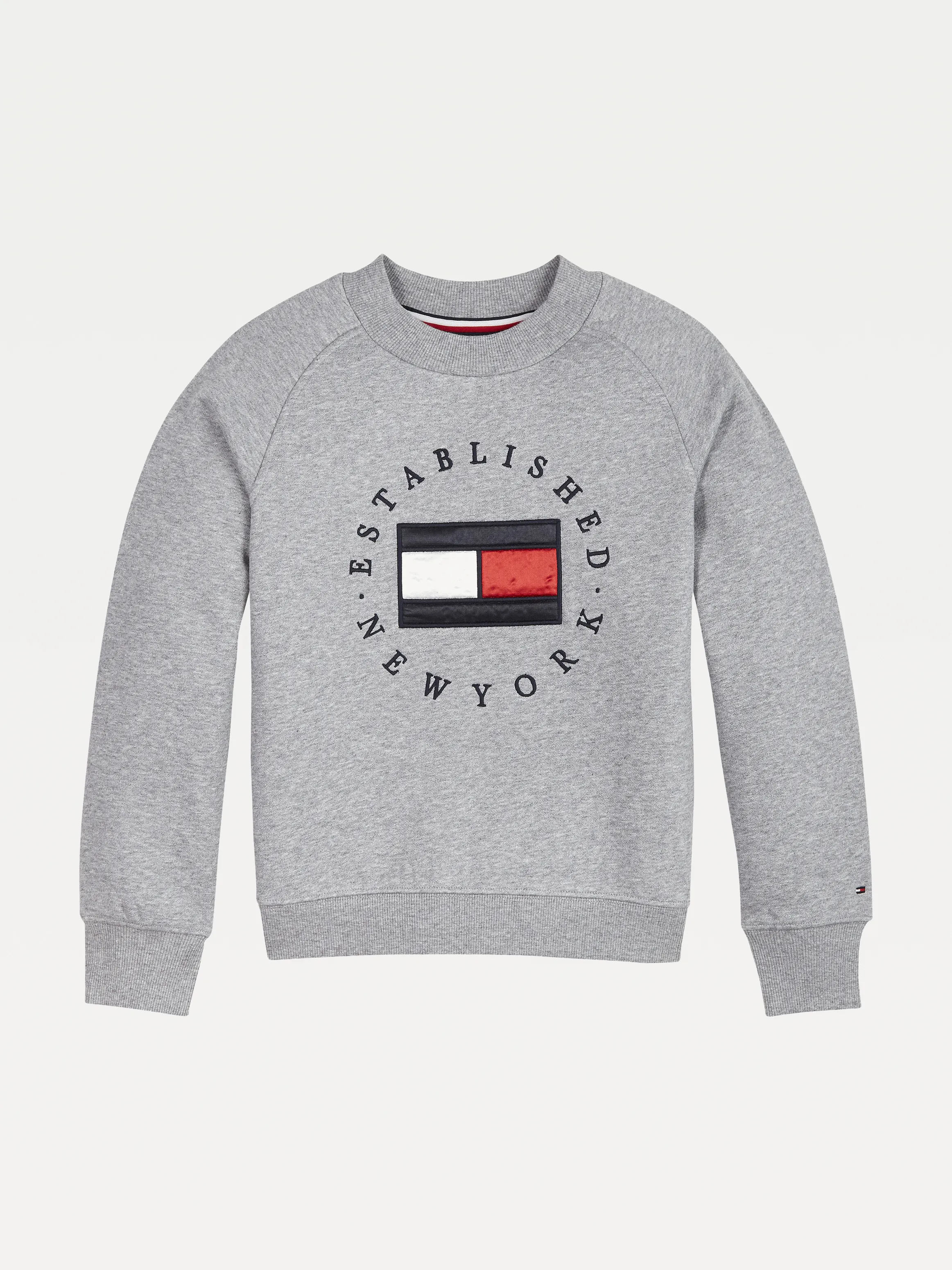 Tommy Hilfiger Flag Logo Crew Neck Sweatshirt for Girls 8-16