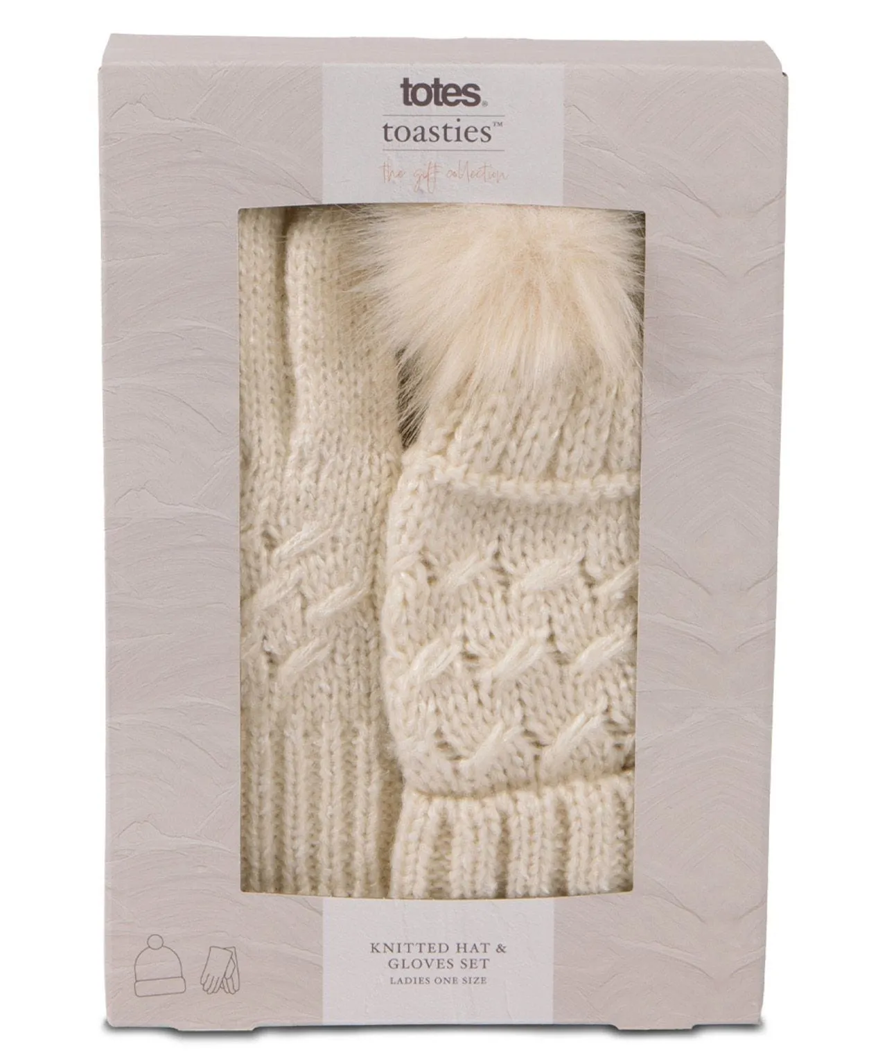 Ladies Cable Hat and Glove Set Store