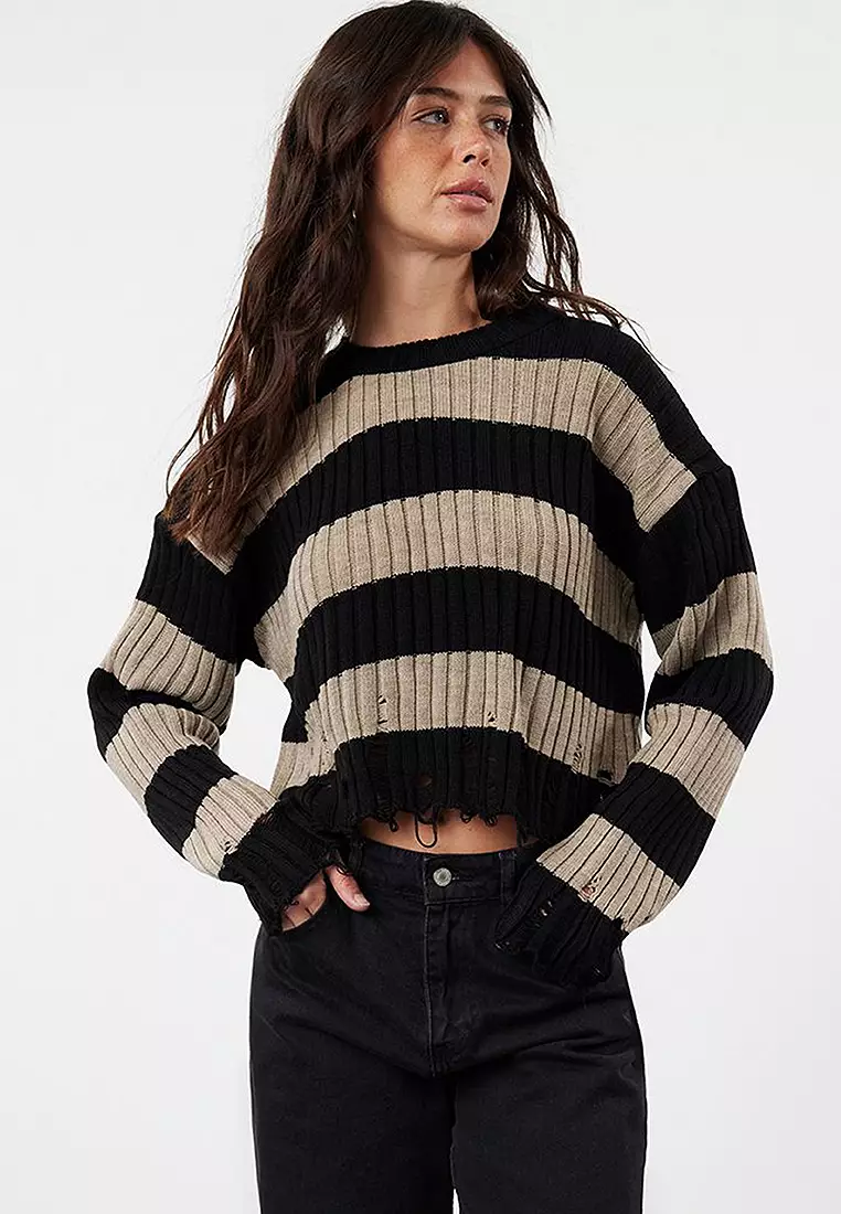 Stylish Stripe Sweater - Trendyol