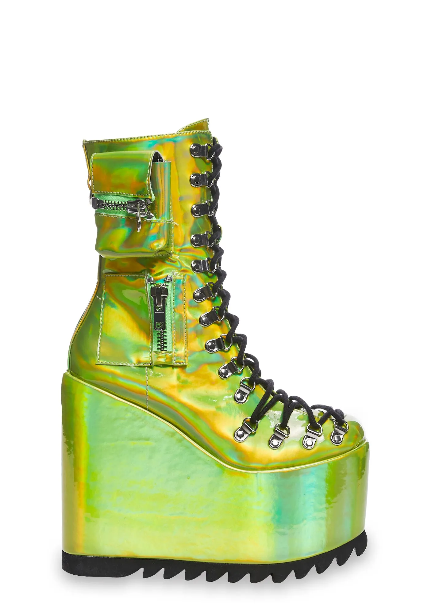 Unique Lime Green Boots