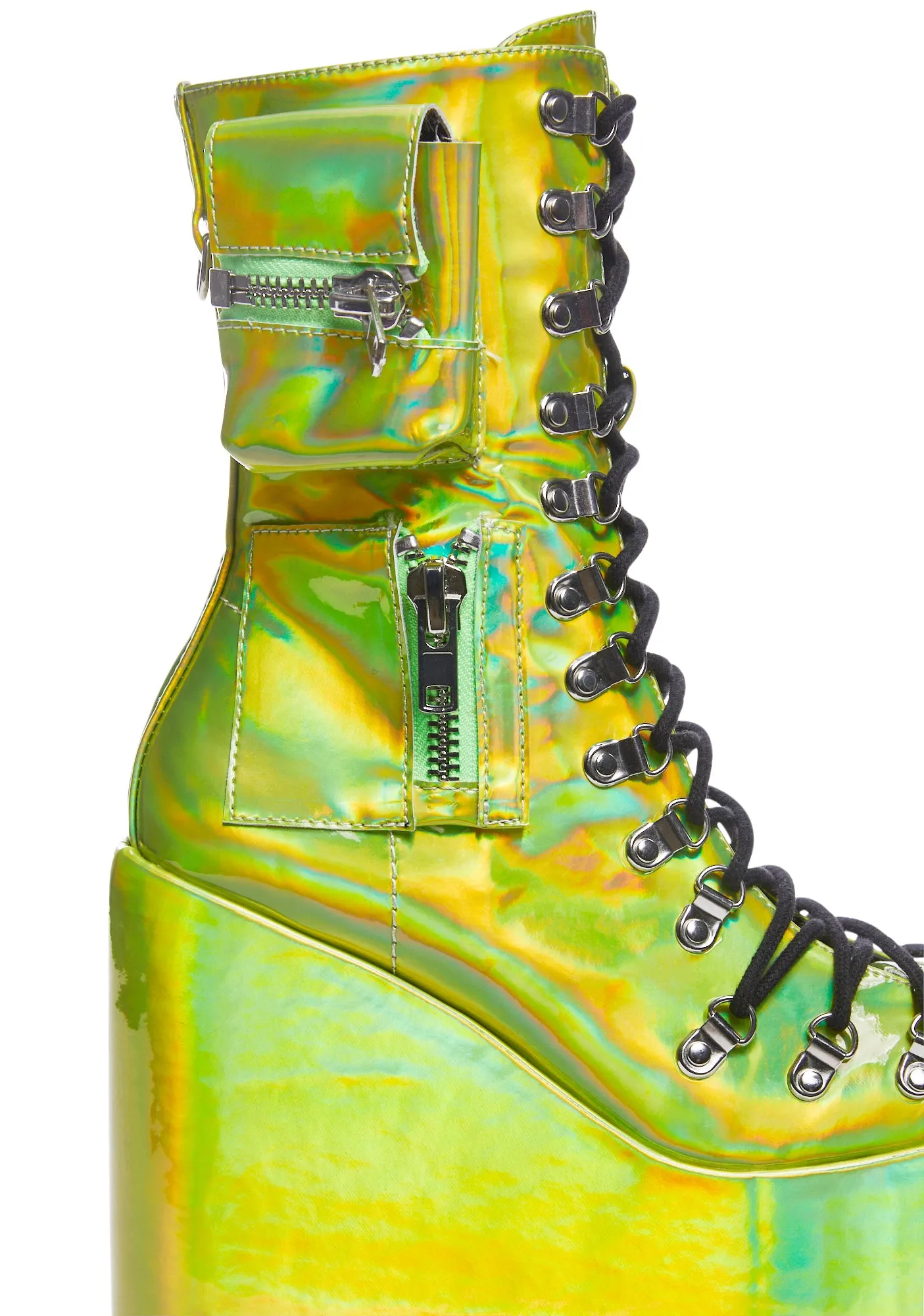 Unique Lime Green Boots