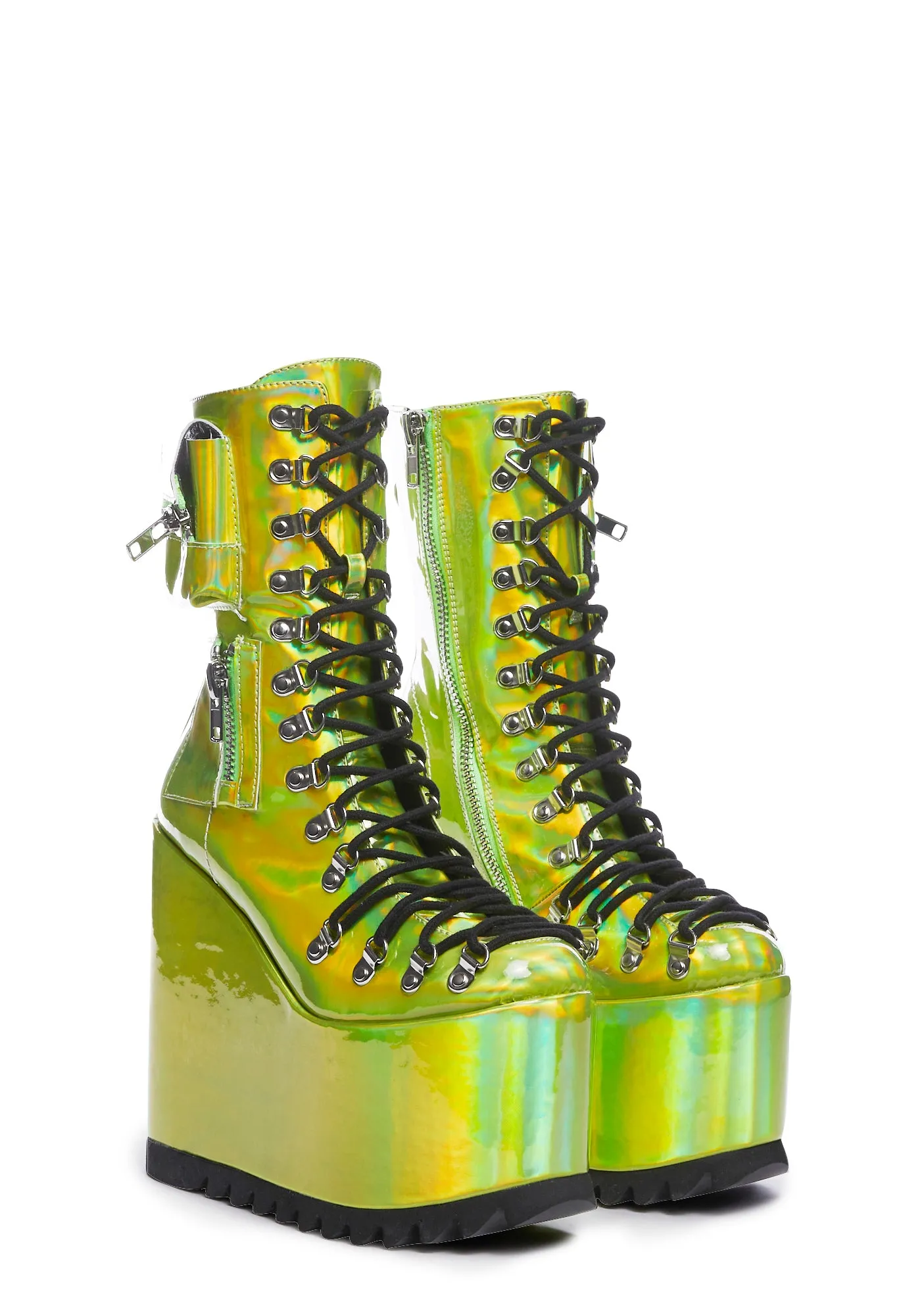 Unique Lime Green Boots