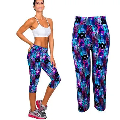 USA Floral Print Sexy Slim Leggings for Women Comfortable Leggings Dropshipping