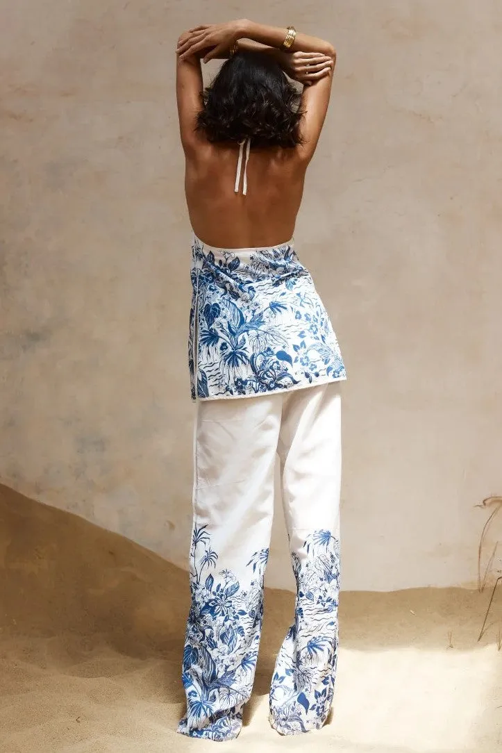 Blue and White Valence Pants