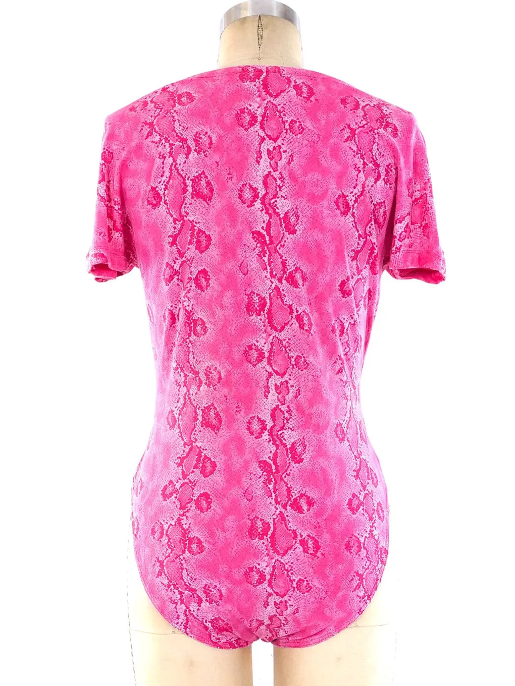 Versus by Gianni Versace Snakeskin Printed Bodysuit