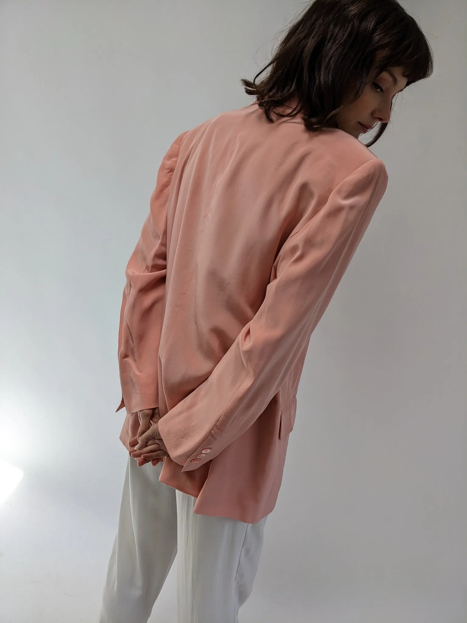 Retro Pink Silk Jacket