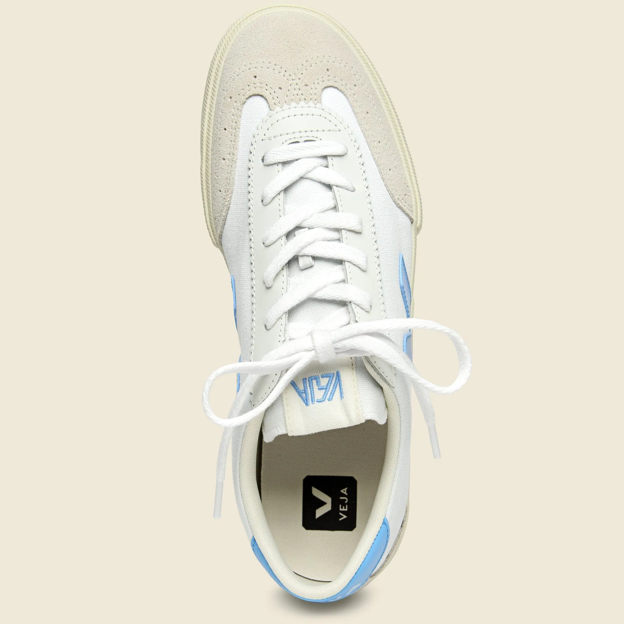 White Aqua Volley Canvas Sneaker