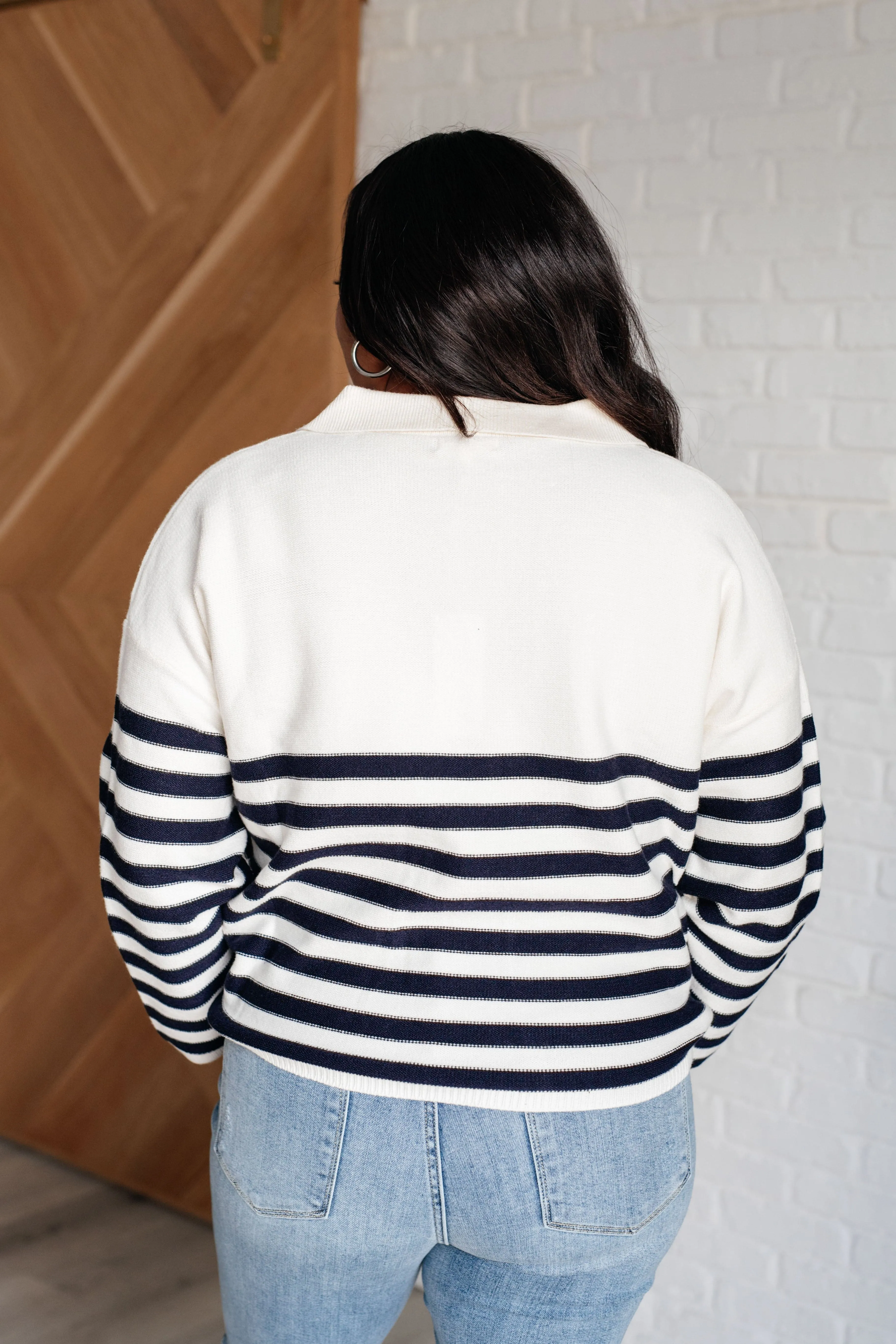 White Striped Sweater for Unforgettable Moments