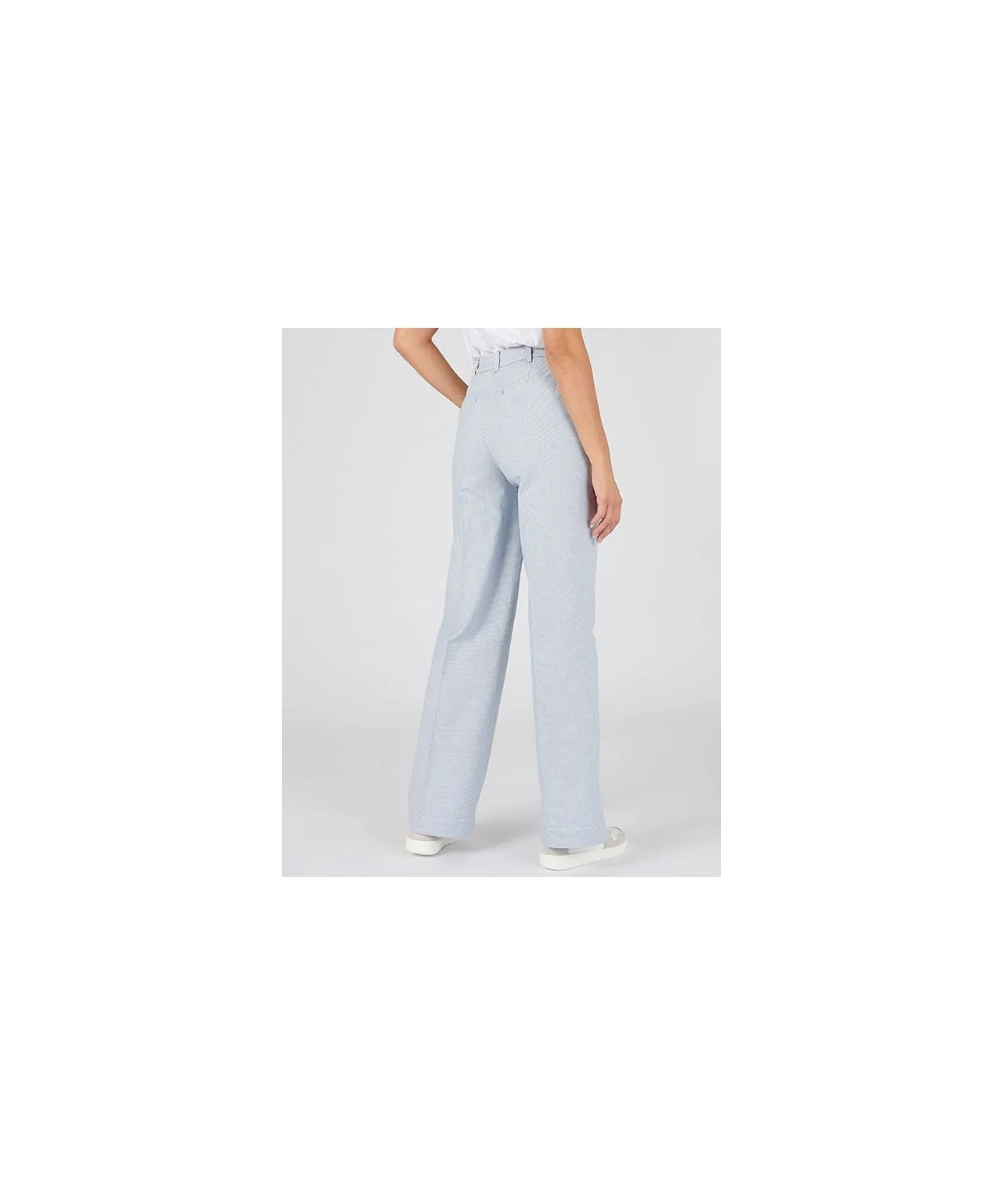 Wide-leg Cotton Stretch Pants Trousers