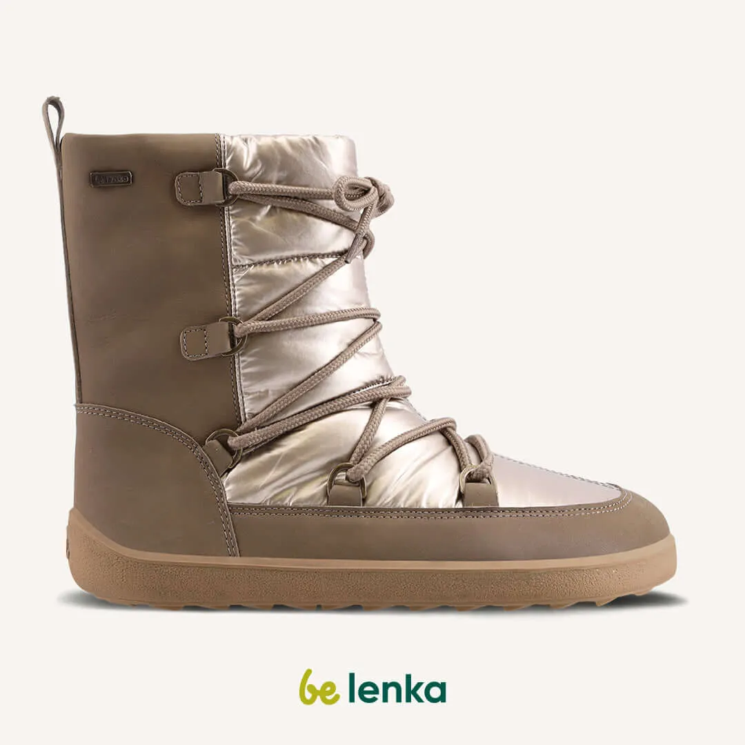 Be Lenka Snowfox Winter Women's Champagne Brown Barefoot Boots