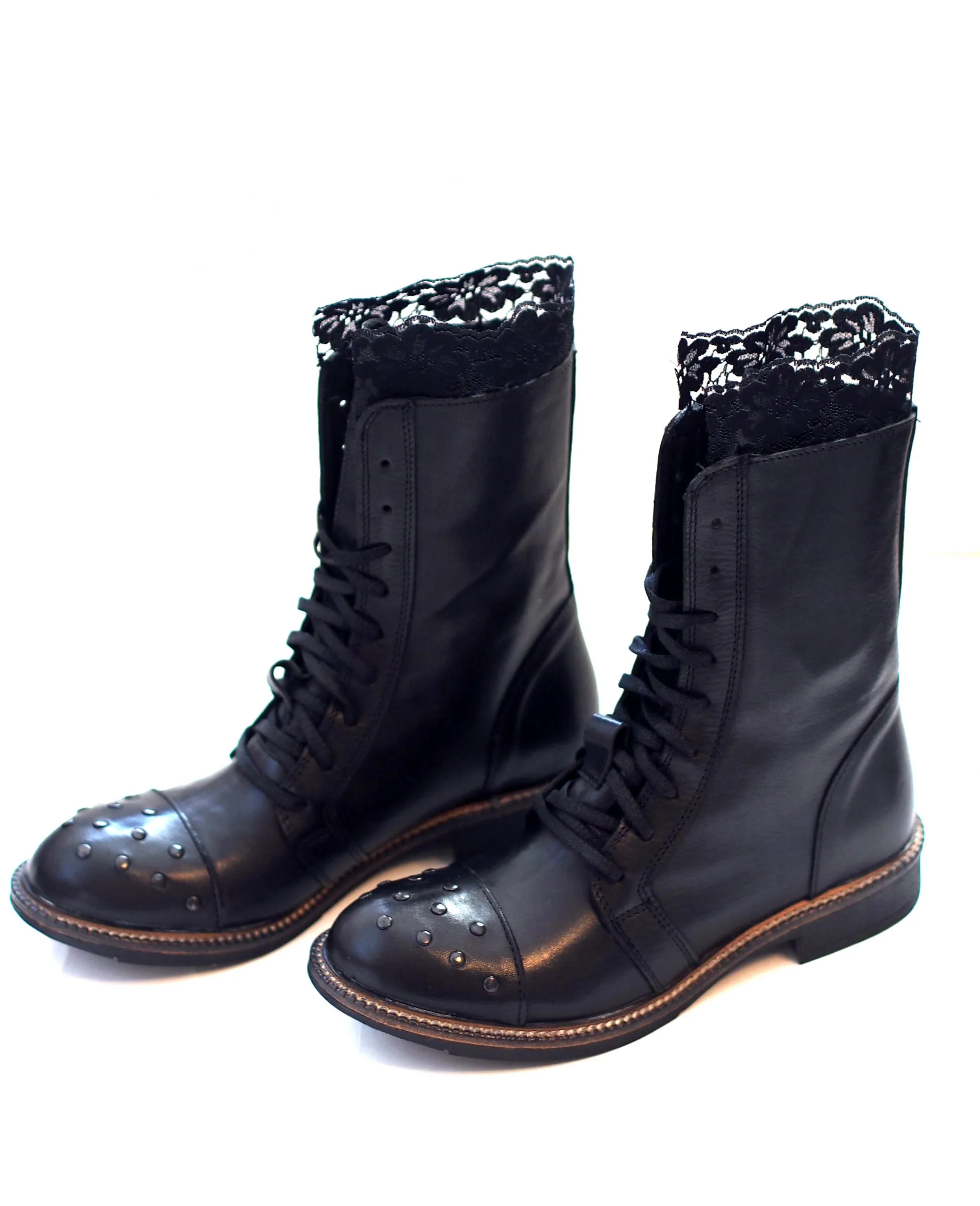 Women's Black Genuine Leather Boots