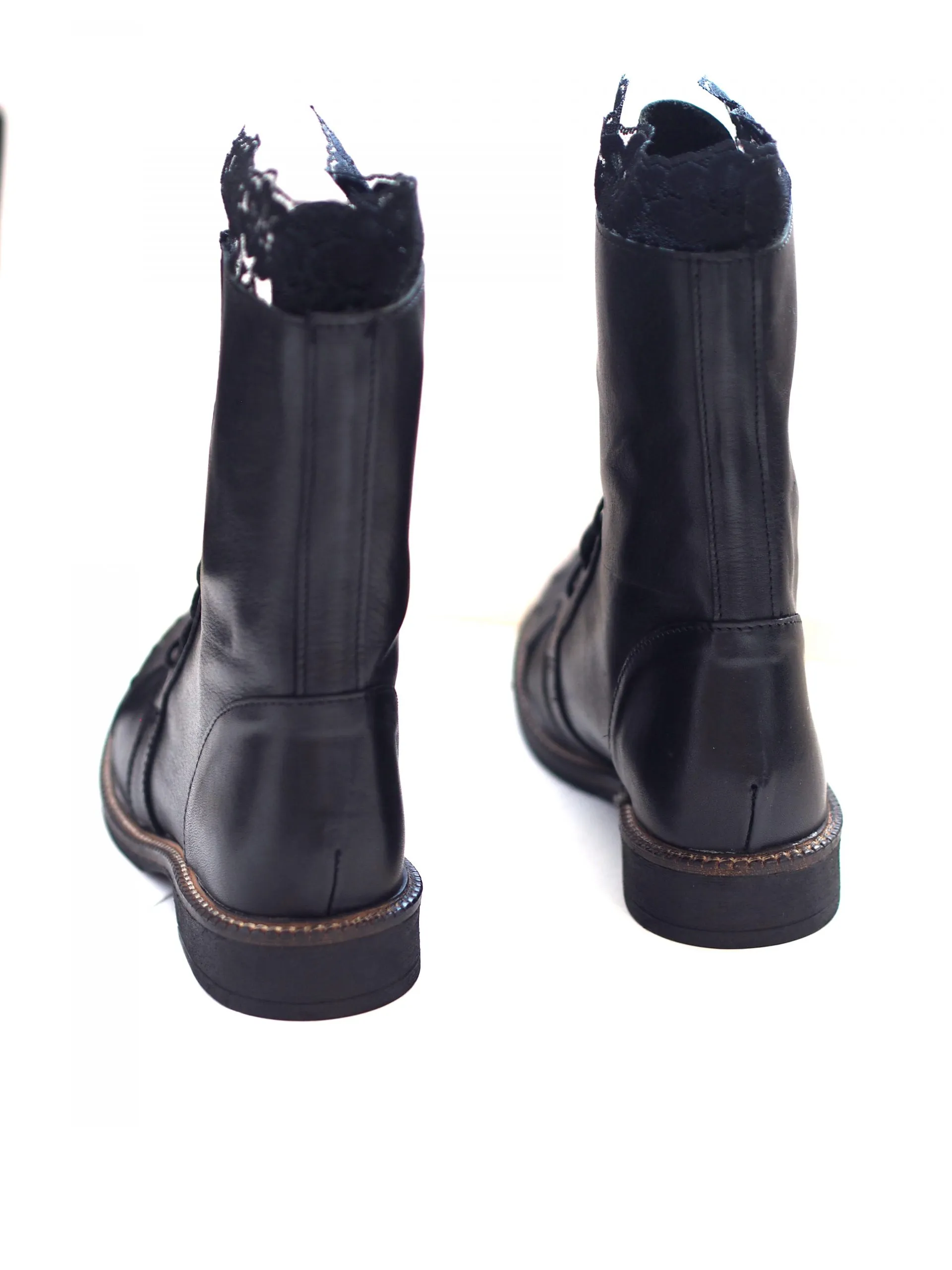 Women's Black Genuine Leather Boots