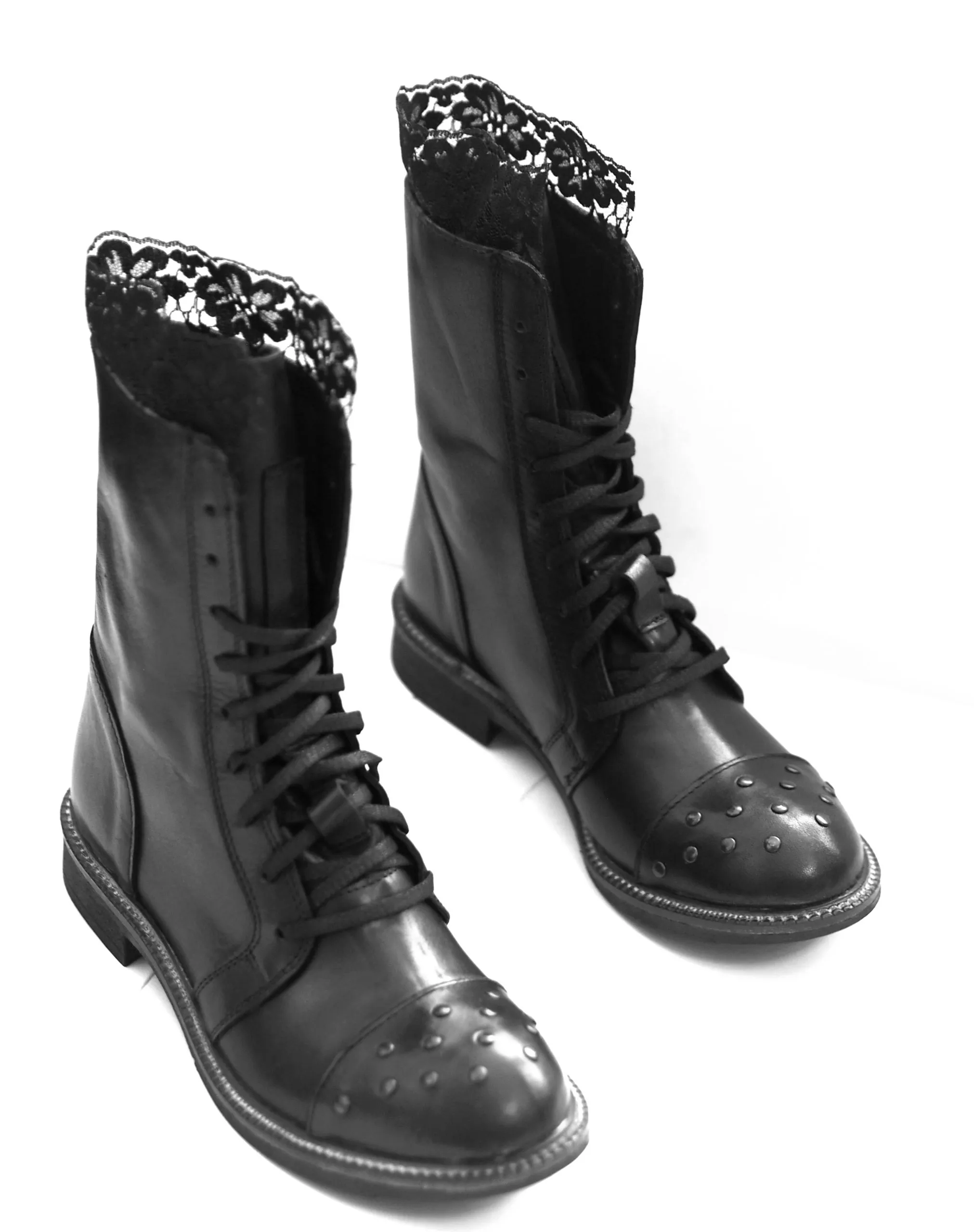 Women's Black Genuine Leather Boots