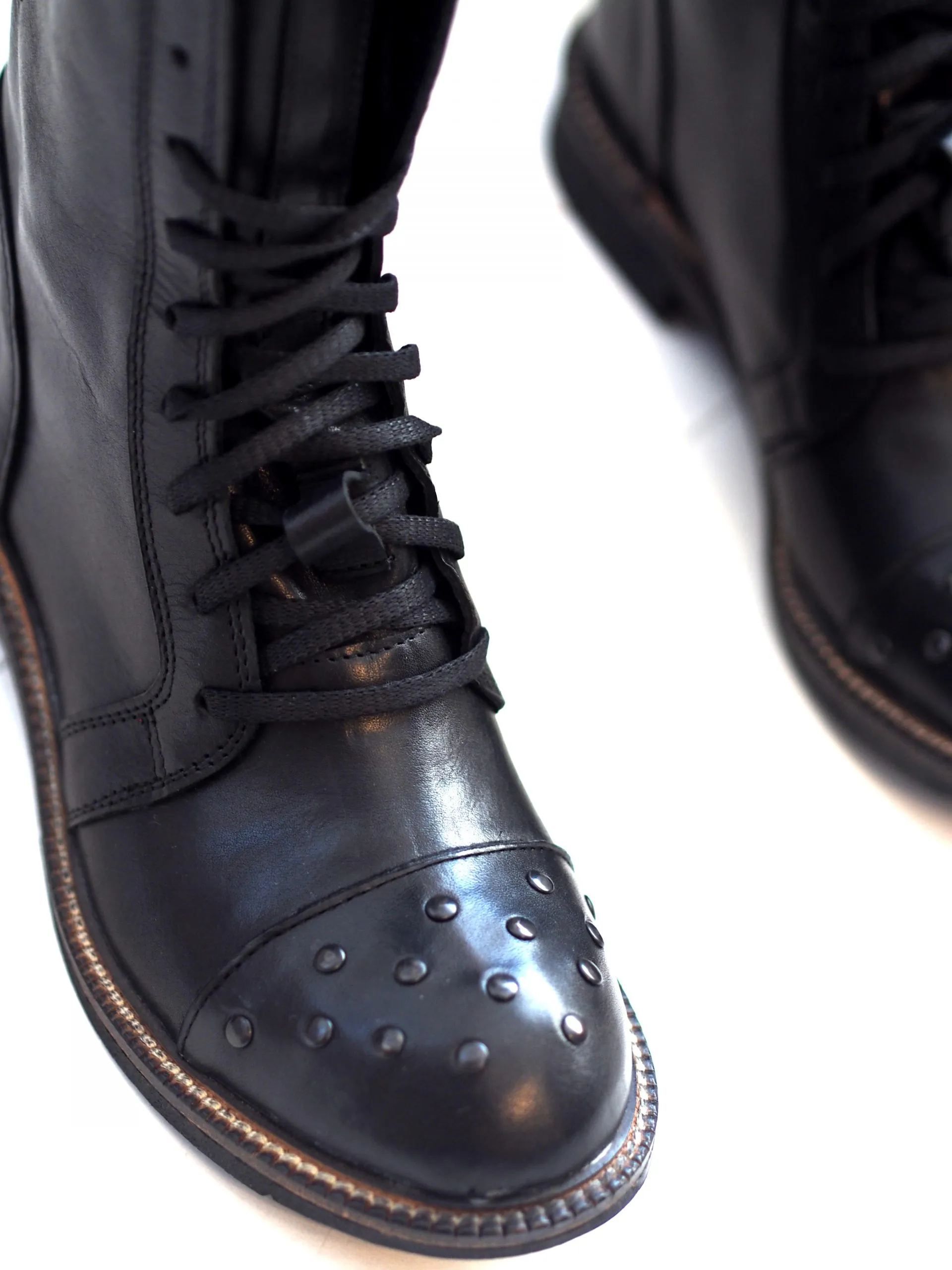 Women's Black Genuine Leather Boots