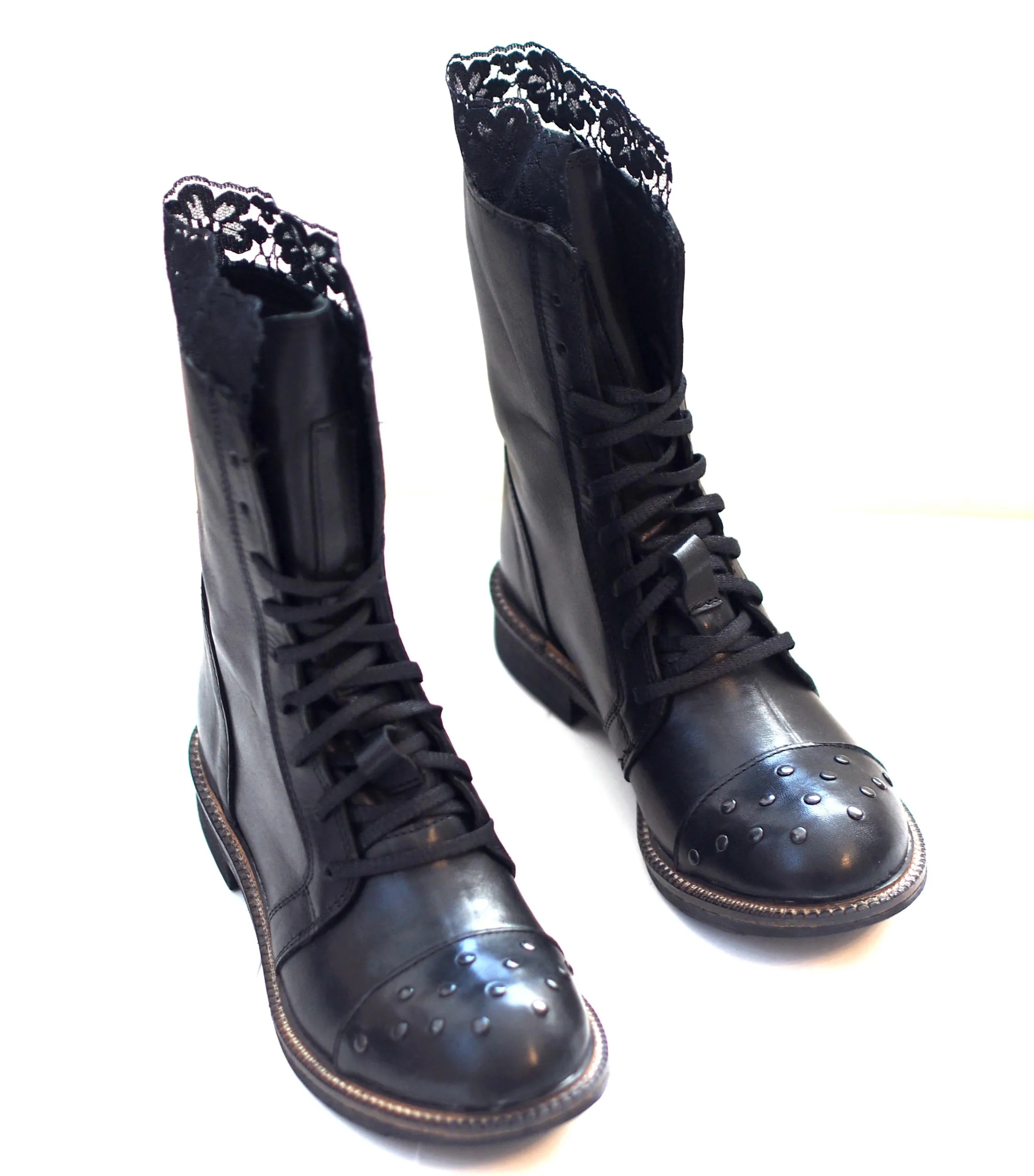 Women's Black Genuine Leather Boots