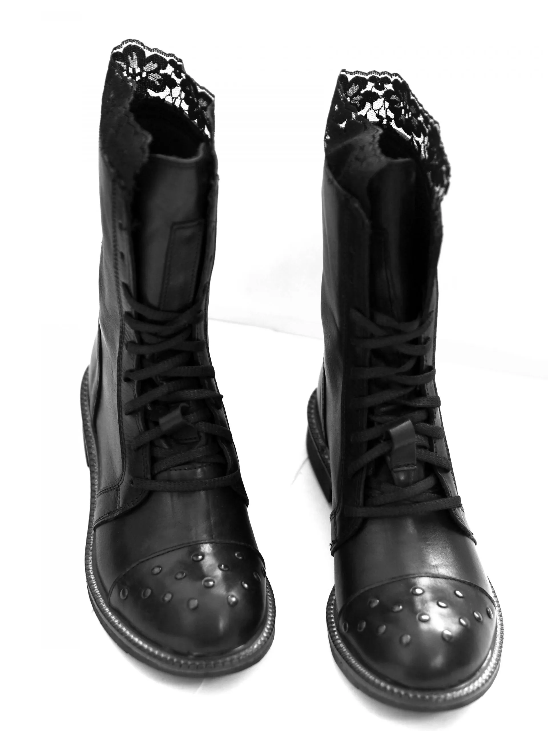 Women's Black Genuine Leather Boots