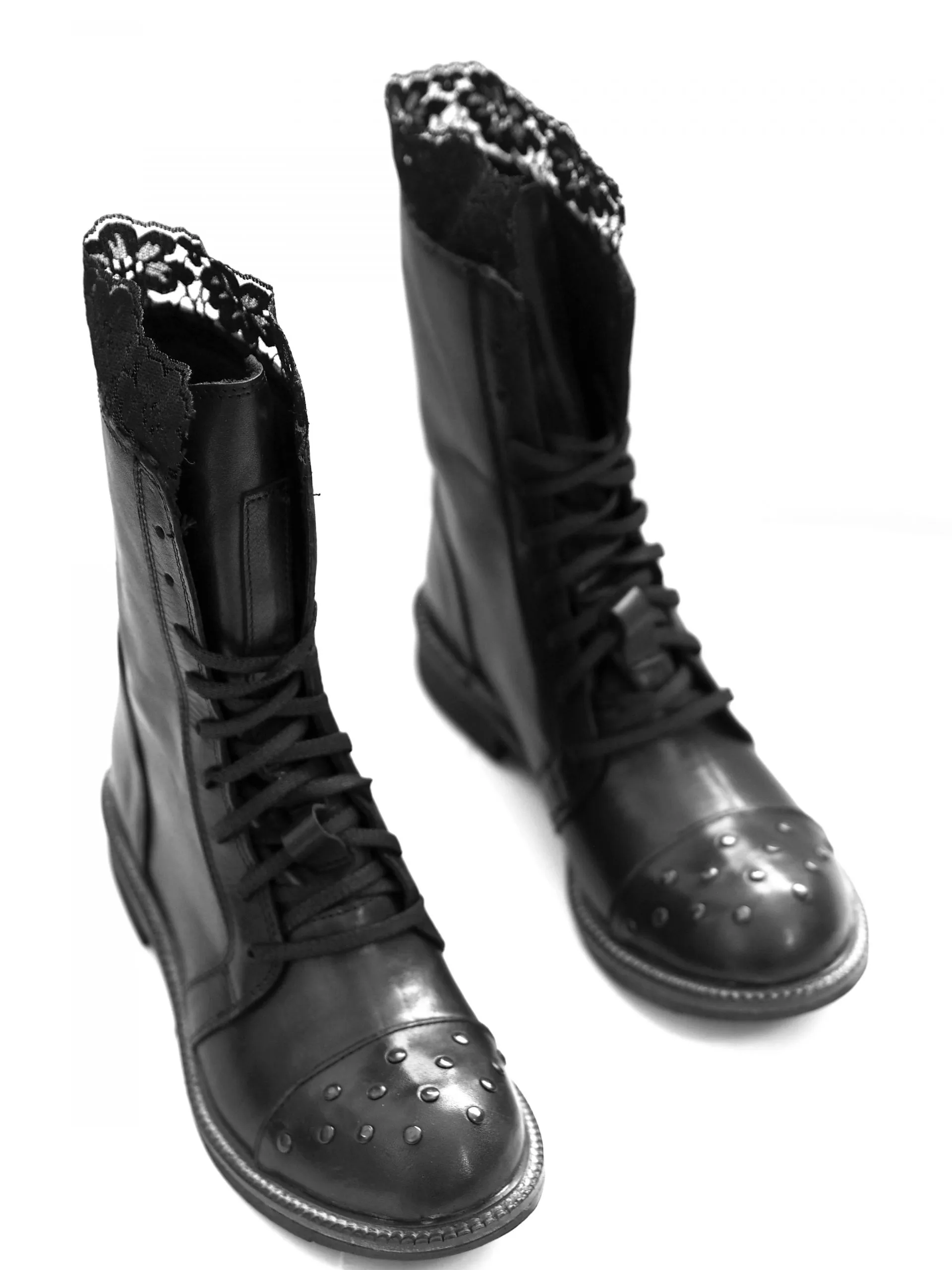 Women's Black Genuine Leather Boots