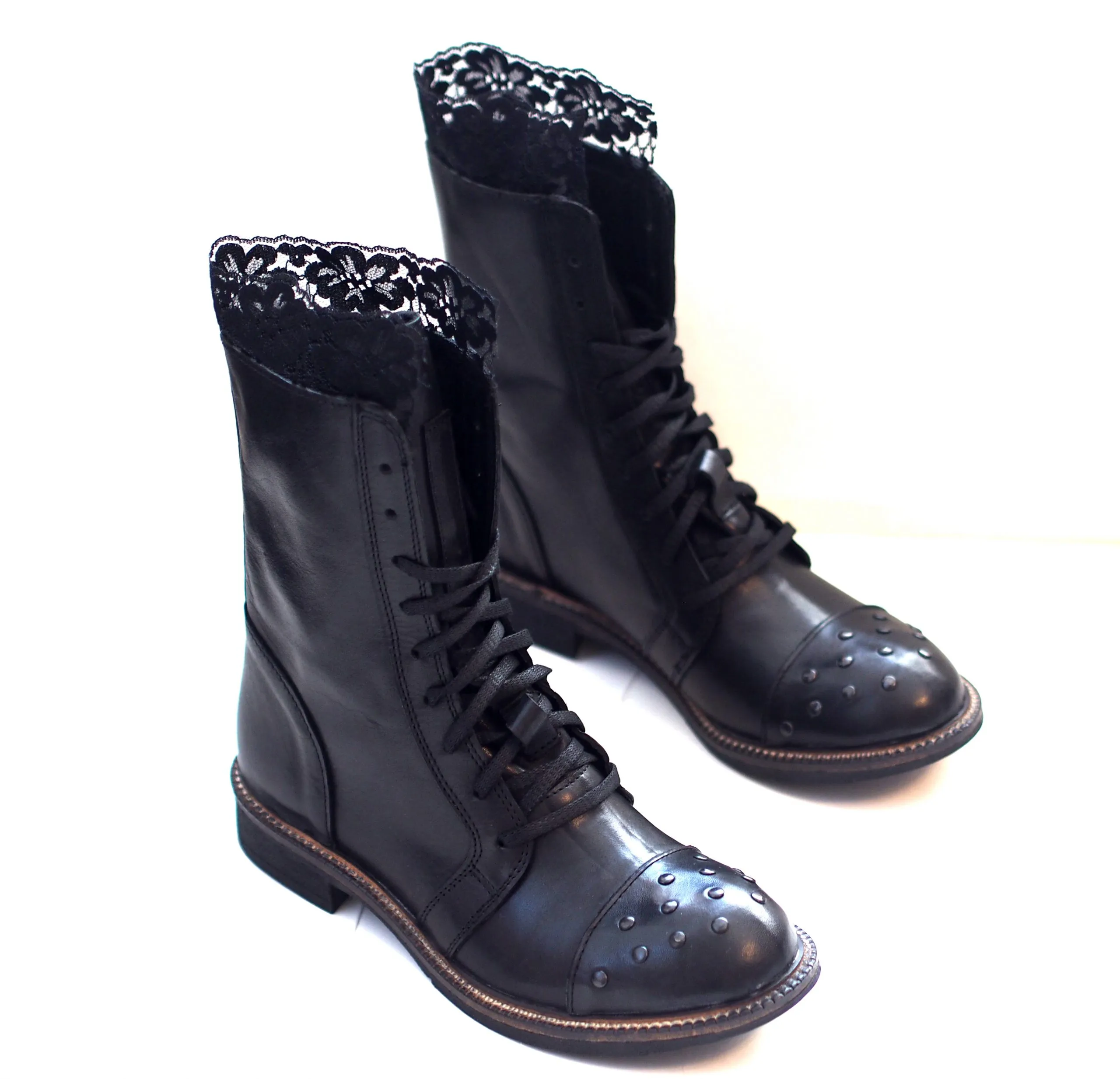 Women's Black Genuine Leather Boots