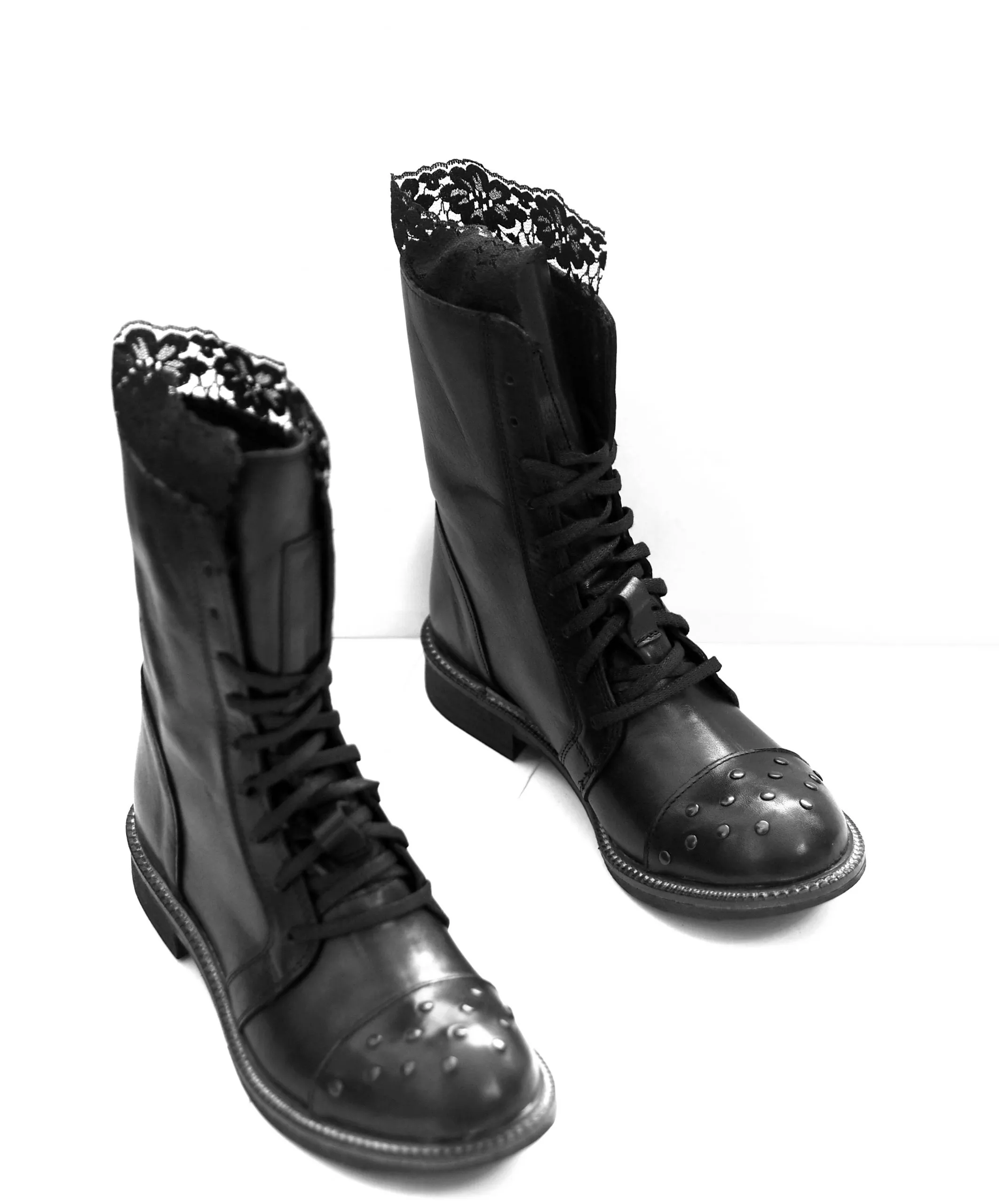 Women's Black Genuine Leather Boots