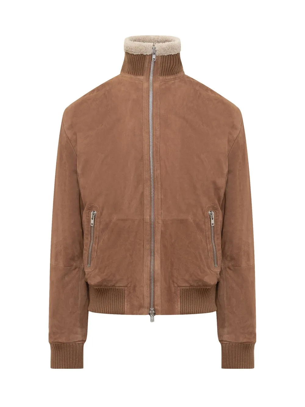 Women's Brown Suede Moto Jacket