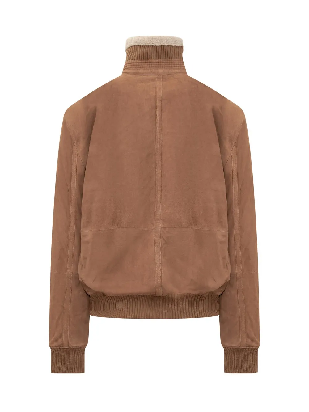 Women's Brown Suede Moto Jacket