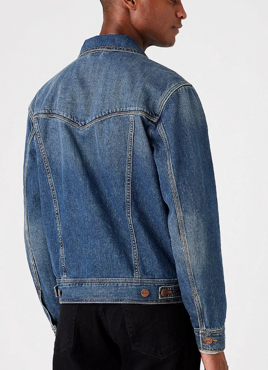 Mid Stone Wrangler Western Denim Jacket