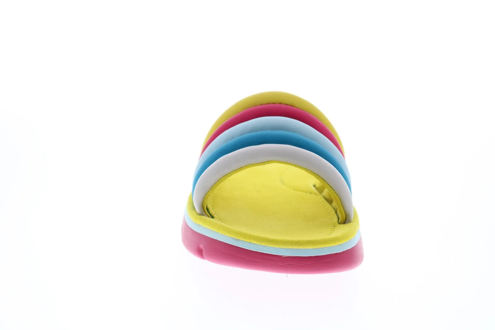 Yellow Synthetic Slip On Slides Sandals Shoes