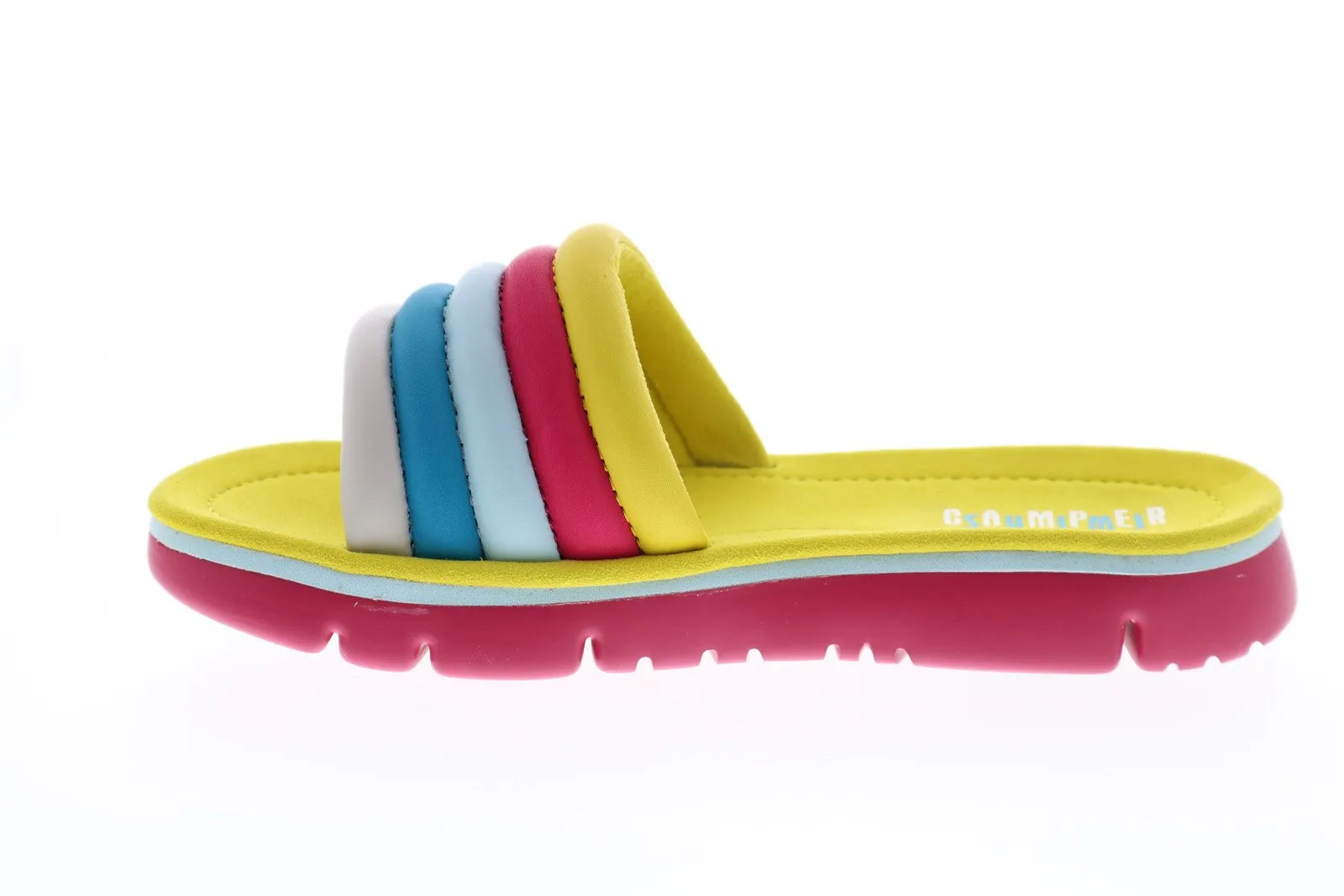 Yellow Synthetic Slip On Slides Sandals Shoes