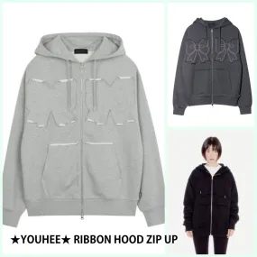 YOUHEE  |Unisex Street Style Long Sleeves Plain Cotton